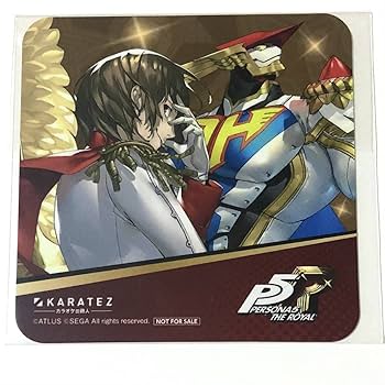ペルソナ5 ロワイヤル カフェ コースター 明智吾郎 P5X ペルソナ5 明智吾郎 クロウ コースター アモカフェ コラボ